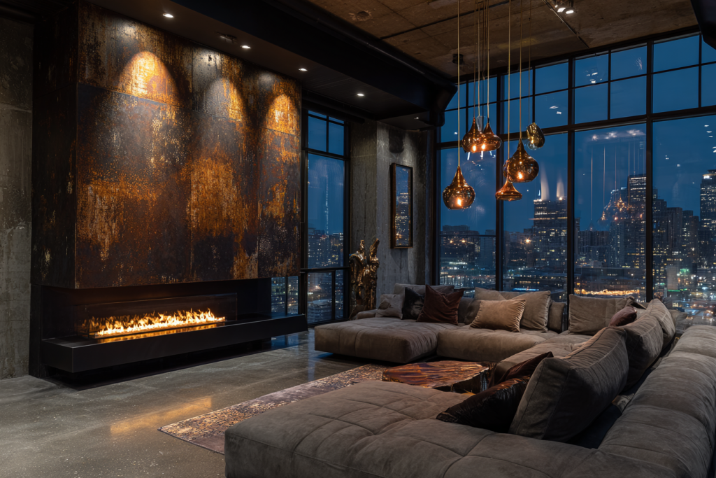 Image showcasing Industrial Style NY Penthouse Interior design – How luxury looks like ...
