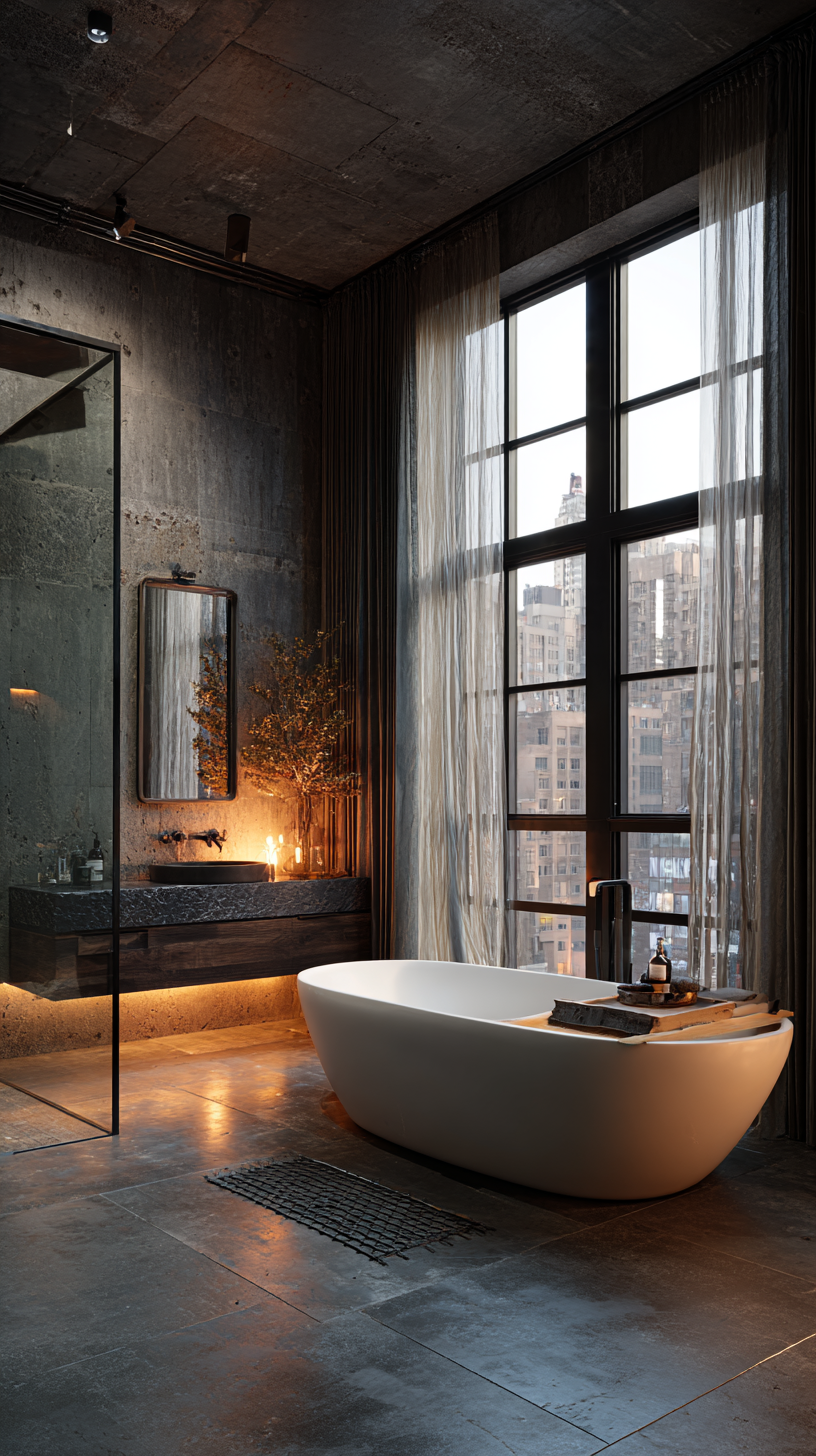 Visual Reference: Industrial Style Ny Penthouse Interior Design
