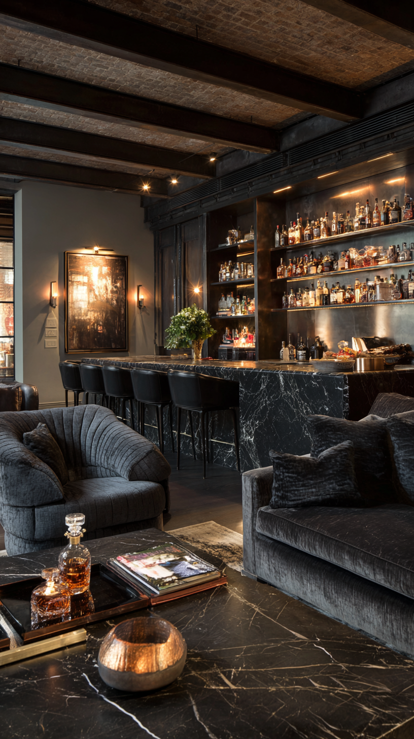 View of Industrial Penthouse: Luxury & Color Pops | Trends